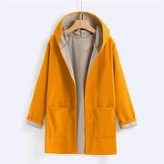 Жіночі куртки та пальто розміру плюс Жіноча куртка модного пальто середньої довжини великого розміру Вільне переднє відкрите пальто Пальто плюс розмір-Жіноча куртка-Come4Buy eShop