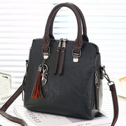 Leather Ladies Hand Bags Women Messenger Bags Totes Tassel 