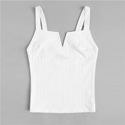Slim Fitted Solid Cami Top Minimalist Basics Spaghetti Strap 2019 Vests-Women Clothing-Come4Buy eShop
