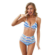 Striped Bathing Suit Sexy Women Bikini Swimwear
