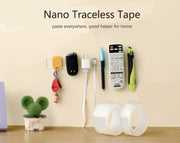 Transparent Double-Sided Adhesive Nano Strong sticky Tape Removable Washable