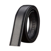 Business Style PU leather Men's Automatic Ribbon Black Waist Strap Belt