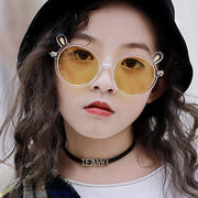 Cute Bear Ear Sunglasses Round Frame