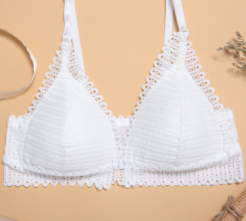 Sexy Lace Wireless Front Closure Bras For Women Sexy Lingerie