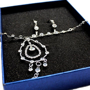 Luminous Teardrop Crystal Necklace Set - Come4Buy eShop