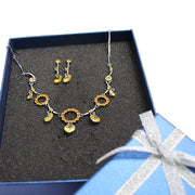 Solas Topaz Babhta Crystal EarringNecklace Set - Come4Buy eShop