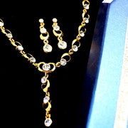 Conjunto de collar de cadena de cristal redondo para banquete - Come4Buy eShop