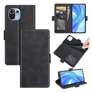 For Xiaomi Mi 11 Lite 4G / 5G Dual-side Magnetic Buckle Horizontal Flip Leather Case with Holder