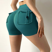 女士运动高腰紧身裤臀部健身锻炼紧身裤