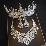 Grandes conjuntos de joyas de novia con diamantes de imitación