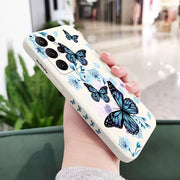 Doza Telefonê Butterfly Ji bo Samsung Galaxy S22 S21 S20 Ultra Plus