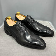 Clark Dress Shoes Lace-Up Formal Men Shoes Black Green