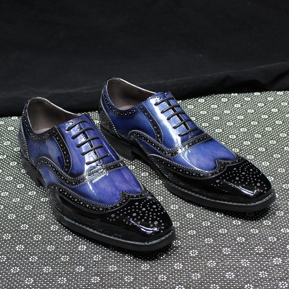 Mens Blue Leather Shoes – Come4Buy eShop