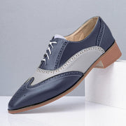 Blauwe Oxford-schoenen