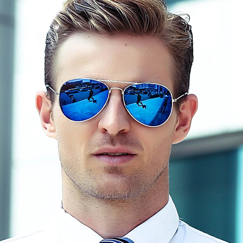 men goggles Classic Unisex Aviation Blue Sunglasses Driving Mirror Sun Glasses – Come4Buy eShop