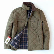 Classic Check Clamp Cotton Winter Men Jacket