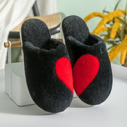 Couples Love Winter Home Slippers Warm Non Slip