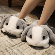 Roztomilé kreslené pantofle králíček plyšové panenky