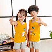 Kids Cute Cotton Bata Pajama Pambabae Damit