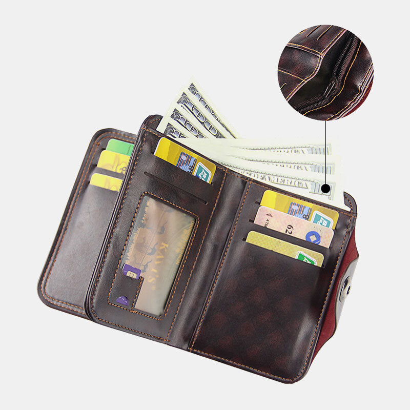 Multi-Card Slot Men's Wallet  Wallet men, Leather wallet mens, Wallet  fashion