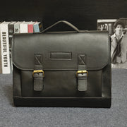 Men PU Leather Multi-Pocket Handbag Business Bag Laptop Bag Shoulder Bag