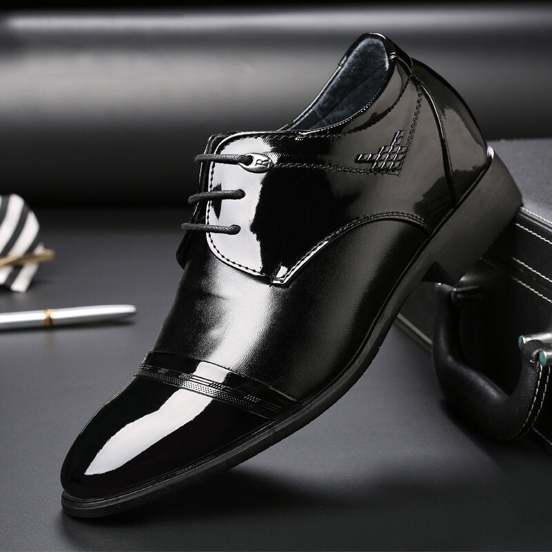 Leather Non Slip Pointed Toe High Heel Classical Business Dress Men Dr – Come4Buy eShop