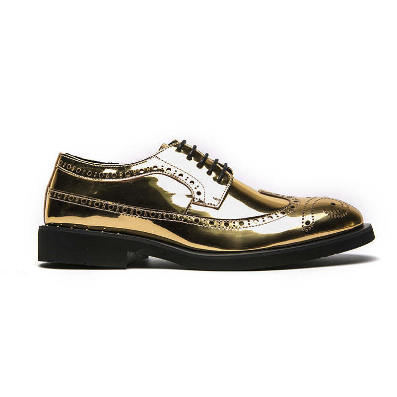 Men Dress Shoes Gold Brogue Shoes Wedding Lace Up – Come4Buy eShop Men Dress Shoes Gold Brogue Shoes Wedding Lace Up – Come4Buy eShop