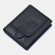 Men Genuine Leather Multi-card Slot RFID Anti-theft Thin Card Holder Money Clip Wallet Driver's License Wallet