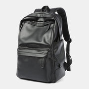 Ffasiwn PU Leather 15.6 Modfedd Laptop Backpack