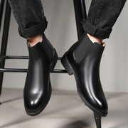 Элегантные ботинки челси из натуральной кожи, мужская обувь