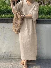Fashion Elegant Oversize Robe Vintage Kjole