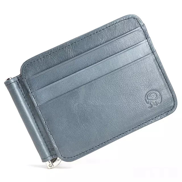 Buy REDHORNS Genuine Leather Pop-Up Card Holder Money Wallet Slim Credit  Debit Coin Purse for Men Women (RD368I_Navy Blue) Online In India At  Discounted Prices