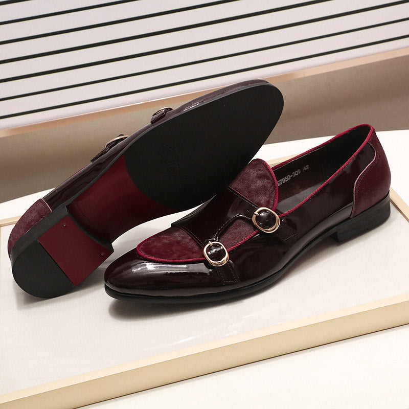 Men Loafers Gentlemen Wine Red Dress Shoes – Come4Buy eShop