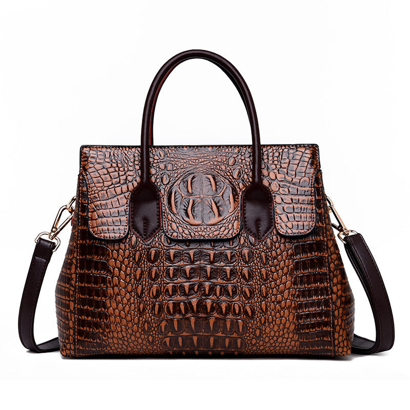 Shop Luxury Crocodile Handbag Women Retro Lei – Luggage Factory