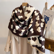 महिलाओं के लिए लक्ज़री वार्म पश्मीना मोटा विंटर स्कार्फ़ 180*65cm