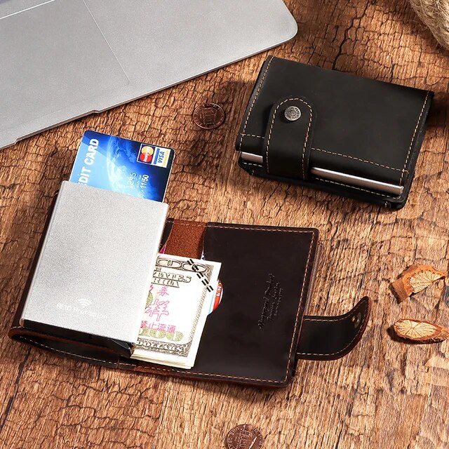 Stylish and Secure: Discover the Leather RFID Card Holder – Come4Buy eShop