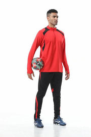 Conjuntos de roupas esportivas masculinas de manga comprida para treino