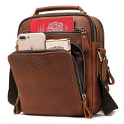 Varume Quality Crazy Horse Leather Shoulder Bag Messenger Bag