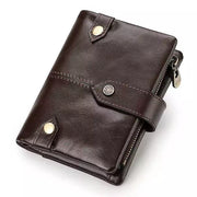 Men RFID Wallet Genuine Leather Short