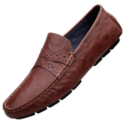 Men Shoes Leather Comfy Loafers Soft Sole Shoes
