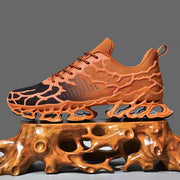 Sepatu Kets Pria Orange Pola Coral Sepatu Gen-Z