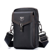 Mobile Phone Bag Male 7-inch Cowhide Leather Bag