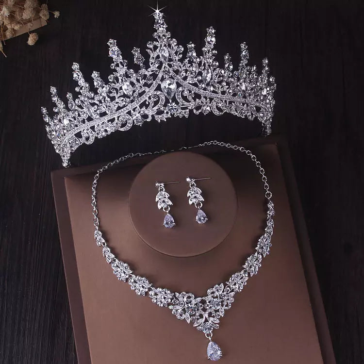 Bridal Glitter Wedding Rhinestone V shaped Necklace Earrings - Temu