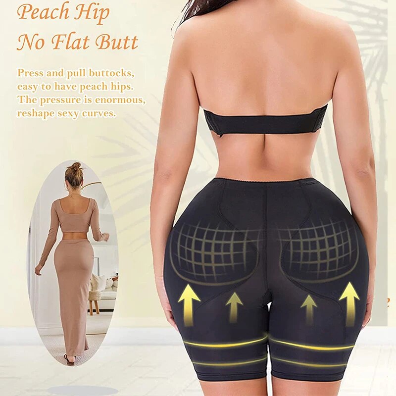 Women's Sponge Pad Buttock Shaper Panty With Hip Padding For A Fuller  Figure, Sexy & Midi Waist