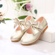 شہزادی کے جوتے Bowknot بچوں کے سنگل جوتے