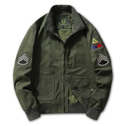 Retro pamučna odjeća Vojna bomber jakna