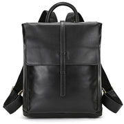 Retro Fashion Cowhide Backpack for Young Adults