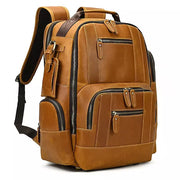 Men Leather Backpack Retro Luxury