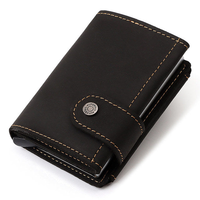 Cyflymder Vintage Crazy Horse Genuine Leather Men Wallet Men Purse Leather  Wallet Male Purse Short Style Clutch Bag Coin Bag Money Clips | Leather  wallet mens, Leather purses, Genuine leather wallets