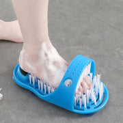 Dusj Foot Scrubber Massasjer Cleaner Spa Exfoliating Washer Wash Slipper